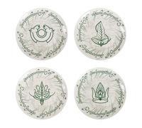 Elbenwald Lot d'assiettes - Différents motifs Le Seigneur des Anneaux, Lilo & Stitch et Star Wars en céramique (le Seigneur des Anneaux)