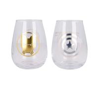 Elbenwald Lot de 2 verres - Différents motifs 510 ml (Marvel Avengers - Iron Man & Captain America)