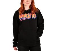 Elbenwald Naruto Oversize Hoodie pour Hommes Femmes Unisexe Coton Noir - M