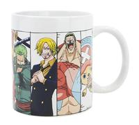 Elbenwald One Piece Tasse avec motif d'équipage 320 ml pour les fans d'anime Céramique Blanc Multicolore