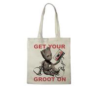 Elbenwald Sac en jute - Motifs comme Supernatural, Spider-Man, Jurassic Park et plus encore - 38 x 41 cm - Multicolore - Unisexe - 100 % coton