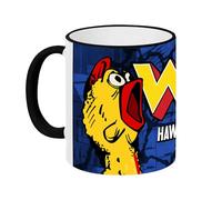 Elbenwald Stranger Things WSQK Hawkins Hitmaker Tasse 94,5 FM Capacité 320 ml Bleu Céramique