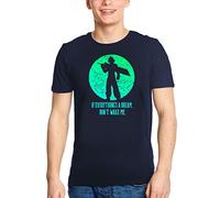 Elbenwald T-shirt avec grande bande nuage sur le devant pour les fans de Final Fantasy Homme, Femme, Unisexe Coton Bleu, bleu, XL