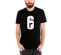 Elbenwald T-Shirt Rainbow Six Siege Logo Tom Clancy Coton Noir - S
