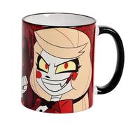 Elbenwald Tasse Charlie Morningstar Avec Impression Totale Pour Les Fans De Hazbin Hotel - Capacité 320 Ml, Hauteur 10 Cm - Céramique Rouge