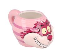 Elbenwald tasse en design 3D pour les fans d'Alice au Pays des Merveilles - design Chat de Cheshire - 10 x 9 x 16 cm - 500 ml - céramique - rose