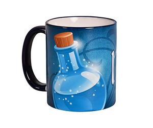 Elbenwald tasse mana potion rond imprimé pour les fans de jeu céramique 320ml bleu