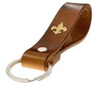 ELBERCRAFT porte-clés en cuir lys le petit cadeau d'anniversaire pour votre personne préférée femmes ou hommes fait avec amour en Allemagne, or