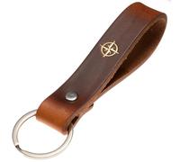 ELBERCRAFT Porte-clés en cuir signe du zodiaque en relief doré