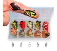 ELBFANG kit leurre Peche carnassier Spinnerbait | Spin Tail | Perche brochet | leurre Peche Truite et mer