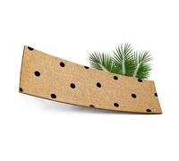 ElbFuchs® Paillasson Coco 75x25 cm | Pois Noirs [Extra Durable et ANTIDÉRAPANT] Paillasson Exterieur et Interieur | Tapis Brosse Entree Exterieur Coco étroit