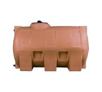 ELBI Cuve 500l Aérienne De Récupération d'eau - Réservoir Horizontal Terracotta Cho500