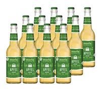 Elbler Morleschorle, spritz de pomme, 12 x 0,33 l, spritz de pomme bio, à base de fruits bio, jus direct sans sucre ajouté, jus de pomme direct avec eau minérale naturelle
