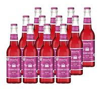 Elbler Morleschorle, spritz de pomme avec groseille, 12 x 0,33 l, spritz de groseille bio, à base de fruits bio, jus direct sans sucre ajouté, avec eau minérale naturelle