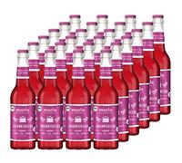 Elbler Morleschorle, spritz de pomme avec groseille, 24 x 0,33 l, spritz de groseille bio, à base de fruits bio, jus direct sans sucre ajouté, avec eau minérale naturelle