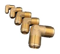 Elbow 90 Degee 1/4" 3/8" 1/2" 3/4" SAE Flare Fit Pipe Fitting Connector Adapeter For Air conditioner(With Nut,1l2 Inch SAE 12.7mm) Plumbing Fittings