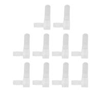 Elbow Barb Fitting 90 Degree | 8x10mm Reducing PP Hose Connector | 10Pcs Kit for Aquarium/Fish Tank/Laboratory | Non - Corrosive & Easy Install