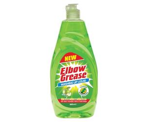 Elbow Grease Liquide vaisselle | Dégraissant puissant - Savon pour laver la vaisselle, les casseroles, les poêles et les verres (pomme, 600 ml)