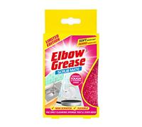 Elbow Grease ® Pink Scrub Mate Éponge de Nettoyage Douce et Rigide Anti-Rayures pour Cuisine et Salle de Bain