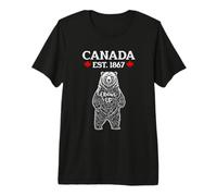 Elbows Up Canada Est 1867 Ours Canadien Hommes Femmes Canada T-Shirt Haut de Gamme