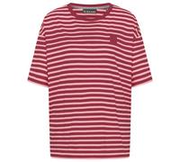 ELBSAND - Women's Kia T-Shirt - T-shirt - XL - ruby / shell pink stripe