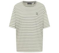 ELBSAND - Women's Kia T-Shirt - T-shirt - XS - pale fern / cloud white stripe