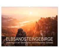Elbsandsteingebirge: Unterwegs in der Sächsischen und Böhmischen Schweiz (Wandkalender 2026 DIN A2 quer), CALVENDO Monatskalender: Magische Momente aus der Sächsischen und Böhmischen Schweiz