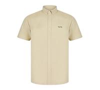 Elbury 3 Short Sleeve Cotton Twill Shirt in French Oak - Tokyo Laundry - L