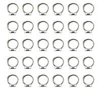ELCAN 30 Colliers de serrage professionnels à une oreille en acier inoxydable 304 pour durites ou tuyaux de 10,3 à 12,8 mm. Serrage à 360º. Utilisé tous types de gaz et liquides avec ou sans pression