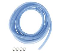 ELCAN 5 mètres de tube ou tube polyvalent transparent renforcé de diamètre 6x12mm avec 2 fascette. Alimentaire souple en PVC. Par l'eau, le gaz, l'essence, le pétrole, l'industrie, les aquariums...