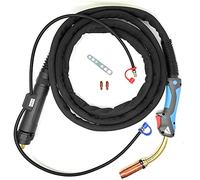 ELCAN Torche de soudage à fil MIG 4 mètres MAG 501D avec connecteur péritel pour poste de soudage semi-automatique à gaz refroidi par eau (torche torche MB501D)