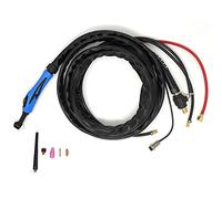 ELCAN Torche de soudage TIG SR20W refroidie à l'eau de 4 mètres avec connecteur 35-50 installé, pistolet ou torche à souder pour machine inverter à haute fréquence