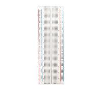 Elcart Breadboard sans soudure avec dos adhésif, carte prototypes avec 830 contacts argentés, plaque modulable pour circuits expérimentaux