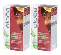 ELCEA Coloration Experte Permanente 7.44 Cuivré 2x140 ml