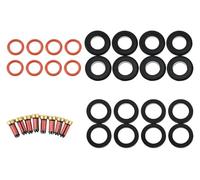 ELCEAMMDLW injecteurs de Carburant pour Toyota pour 4runner pour Tundra Land Cruiser Sequoia Lexus GX470 47 L V8 Kit Réparation Joints D'injecteur Carburant 8 Jeux