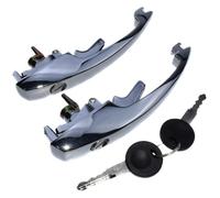 ELCEAMMDLW Poignée Porte Extérieure Avant Réparation De Poignée Porte Voiture Paire Avant pour VW Beetle/Super 16l Type pour Bug pour Karmann pour Ghias