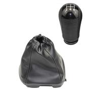 ELCEAMMDLW Pommeau De Vitesse Pour Ford Pour Transit MK7 2006-2013 Pommeau Levier Vitesse Cuir PU(5 Speed Black Pair)