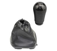 ELCEAMMDLW Pommeau De Vitesse Pour Ford Pour Transit MK7 2006-2013 Pommeau Levier Vitesse Cuir PU(6 Speed Black Pair)