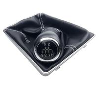 ELCEAMMDLW Pommeau De Vitesse Pour Opel Pour Astra H 2004-2010 Pommeau Levier Vitesse 5 Ou 6 Vitesses Avec Étui Cuir