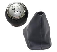 ELCEAMMDLW Pommeau De Vitesse Pour Toyota Pour Corolla Pour Verso II À Partir 2004 Pommeau Levier Vitesse Manuel Cuir(6 Speed Silver Pair)
