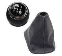 ELCEAMMDLW Pommeau De Vitesse Pour Toyota Pour Corolla Pour Verso II À Partir 2004 Pommeau Levier Vitesse Manuel Cuir(6 Speed Black Pair)
