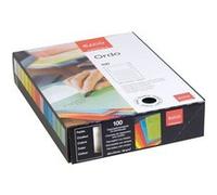 Elco 100 Pochettes Coins avec Fenêtre 22 x 31 Papier FSC 120G Orange Orange G
