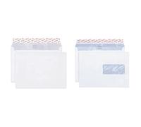 Elco 32882 Boite de 500 enveloppes sans fenêtre Format C5 Blanc & 62896 Boite de 500 enveloppes avec fenêtre Format C5 Blanc