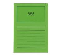 ELCO Lot de 100 Pochettes coins avec fenêtre 120 g/m² 22 x 31 Vert Foncé 29489.62