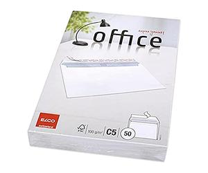 Elco Office Pack de 50 Enveloppes C5 162 x 229 mm Blanc