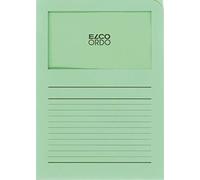 ELCO Ordo "Classico" Chemises à fenêtre - Vert- lot de 10 73695.61