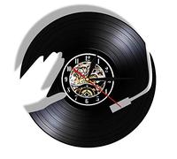 ELD 30cm DJ Multi Coldecorors Signe Music Club Disque Vinyle Horloge Murale À Quartz Montre D'humeur Mode Moderne Slient Horlogerie Décoration Musique Art Record Horloges Murales