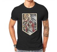 Elden Ring Game Fabric Tshirt Valkyrie Elegant T Shirt Leisure Men Tee Shirt Black M