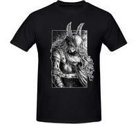 Elden Ring Malenia Awesome T-Shirt Mens Black Tees Unisex Shirt(Large)