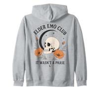 Elder Emo Club Ce n'était Pas Un Coquelicot de Californie de Style Gothique Sweat à Capuche